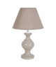 ARLEQUIN Lampe Bois de hetre 18x18x30 cm  Taupe cérusé