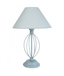 DURANCE Lampe a poser fil acier 30x30x44 cm  Gris bleu cérusé