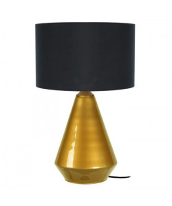 KUOPIO Lampe a poser Verre soufflé  35x35x53cm  Or/Noir