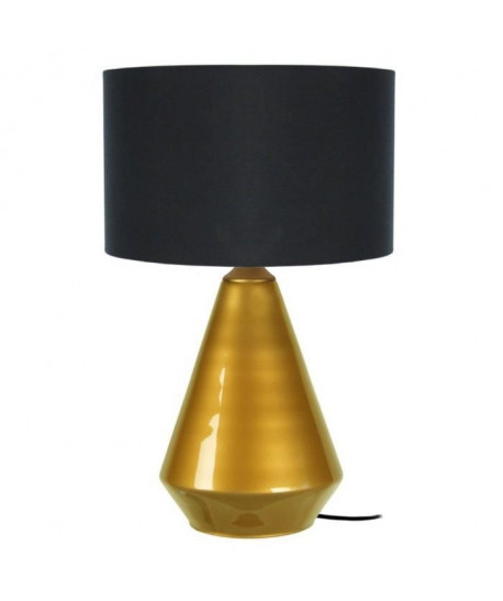 KUOPIO Lampe a poser Verre soufflé  35x35x53cm  Or/Noir