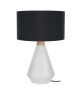 KUOPIO Lampe a poser Verre soufflé  35x35x53cm  Satinée/Noir