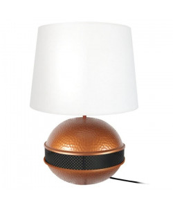 SAIGON BIG Lampe a poser acier   40x40x60cm Cuivre/Noir