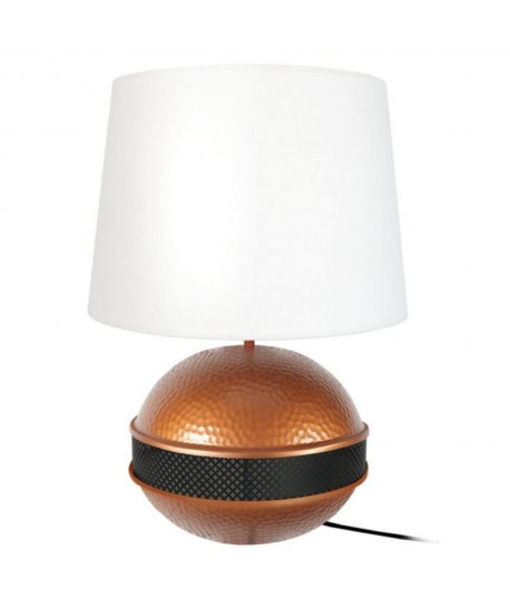 SAIGON BIG Lampe a poser acier   40x40x60cm Cuivre/Noir