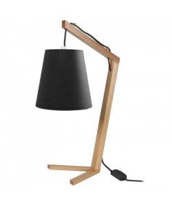 CHICKEN FOOT Lampe a poser Bois hetre  28x28x51cm  Bois/Noir