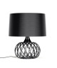 CITROUILLE Lampe a poser Bandes acier  60x60x70cm  Noir