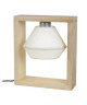 TRIUMPH Lampe a poser Bois Hetre massif  25x8x29cm  Naturel/Écru