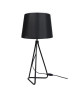 PIED TRIANGLE Lampe a poser acier  30x30x54cm  Noir