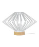 LAMELLES BÂLE Lampe a poser acier  37x37x34cm  Blanc