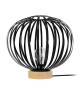 LAMELLES DAVOS Lampe a poser acier  36x36x35cm  Noir