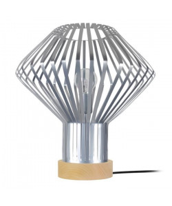 LAMELLES ZERMATT Lampe a poser acier  36x36x35cm  Aluminium