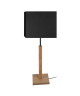 FRIGGA Lampe a poser Bois hetre acier  20x20x51cm  Bois Naturel/Noir