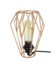 OLYMPIA 25 Lampe a poser Fil acier  25x25x28cm  Or/Noir