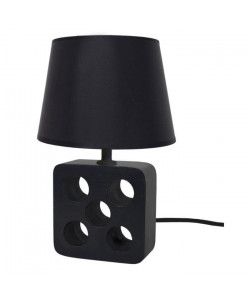 Lampe a poser ou de chevet Kubo E14 40W noir