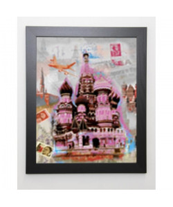 JULES Image encadrée Moscow Vintage  47x57 cm  Multicolore