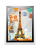 JULES Image encadrée Paris Vintage 67x87 cm Multicolore