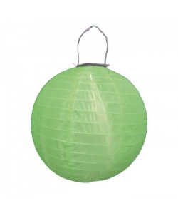 Lampion rond LED solaire avec hanse  Vert