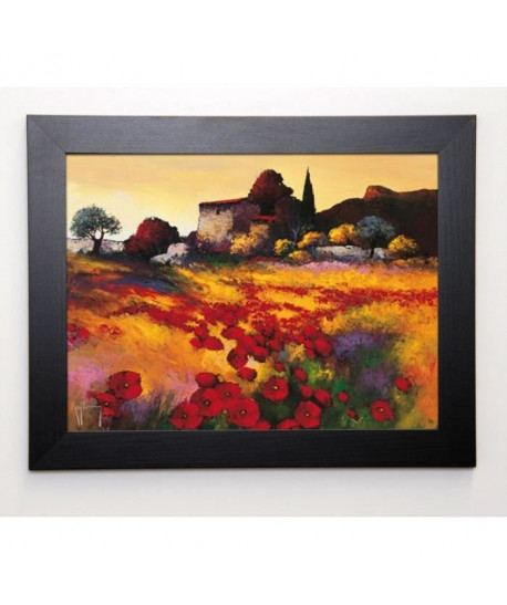 KEIFLIN ROGER Image encadrée Soir d\'été 37x47 cm Jaune