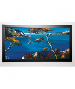 KEIFLIN ROGER Image encadrée La baie 57x107 cm Bleu