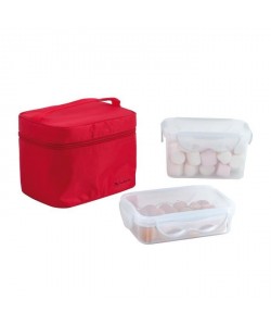 BE NOMAD SEP109R Lunch box 2 boites hermetiques  Rouge