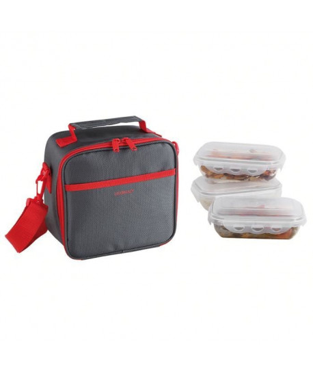 BE NOMAD SEP122R Set Sacoche Lunch box  Rouge