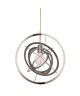 Lustre  suspension Ashley en métal souple chromé diametre 42 cm hauteur 55 cm E27 40W