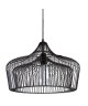 Lustre  suspension filaire Elsa diametre 50 cm hauteur 36 cm E27 40W noir