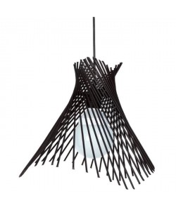 MIKADÔ Lustre  suspensions, fil métal en cône, diametre 35 cm, noir