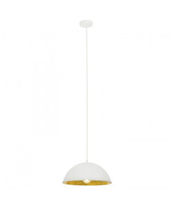 BRILLIANT Lustre  suspension Aztekas diametre 34,4 cm E27 40W blanc et or