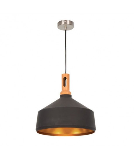 Lustre  suspension en métal 35x138 cm E27 40 W noir