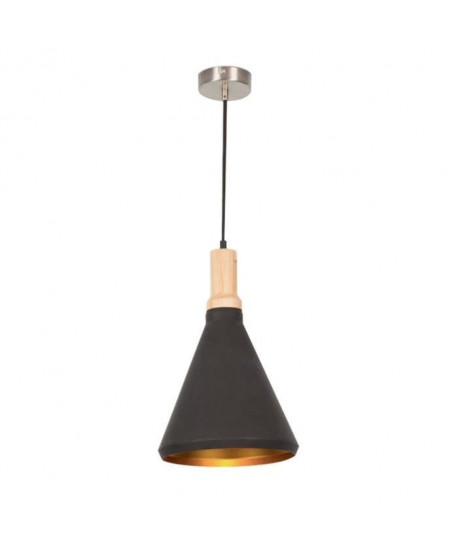 Lustre  suspension en métal 26x138 cm E27 40 W noir