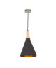 Lustre  suspension en métal 26x138 cm E27 40 W noir