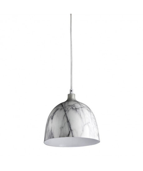 Lustre  suspension effet marbre 30x135 cm E27 40 W