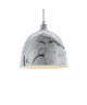 Lustre  suspension effet marbre 30x135 cm E27 40 W