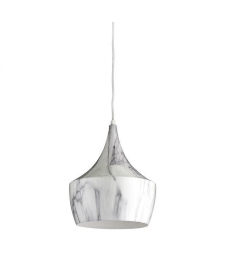 Lustre  suspension  effet marbre 19x135 cm E27 40 W