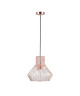 Lustre  suspension cage métal E27 60W diametre 29 cm x hauteur 27,7 cm cuivré