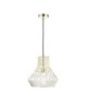 Lustre  suspension cage métal E27 60W diametre 29 cm x hauteur 27,7 cm doré