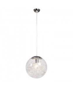 AMP Lustre  Suspension LED  en verre style Contemporain  Hauteur plafond 120 cm