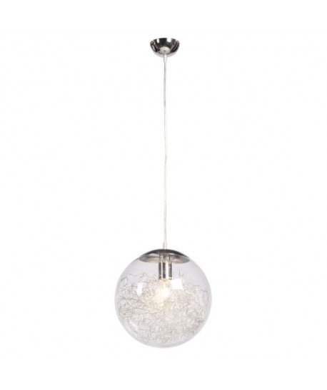 AMP Lustre  Suspension LED  en verre style Contemporain  Hauteur plafond 120 cm