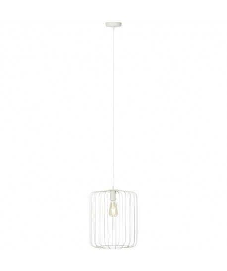 Lustre  suspension filaire Flavian diametre 31 cm E27 60W blanc