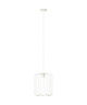 Lustre  suspension filaire Flavian diametre 31 cm E27 60W blanc