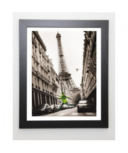 KRUESSELMANN Image encadrée Big Jump in Paris  47x57 cm  Gris