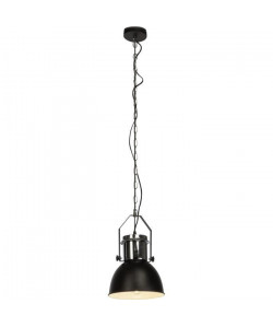 SALFORD Lustre  suspension style design Salford diametre 23 cm E27 60 W noir et chrome