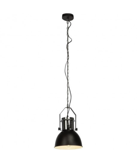 SALFORD Lustre  suspension style design Salford diametre 23 cm E27 60 W noir et chrome