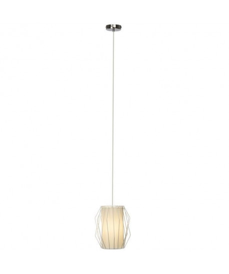 Lustre  suspension Rodric diametre 25 cm E27 60W blanc