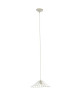 Lustre  suspension filaire Akola diametre 36 cm E27 60W blanc