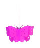 Lustre  suspension forme papillon Butterfly Ř44 cm E27 60 W rose