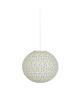 BALL IMPRIMÉ Suspension boule  Ř 40 x H 40 cm  Blanc imprimé ananas