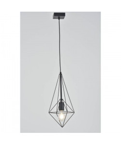 BIJOU Suspension métal D 22 x H 90 cm Noir