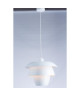 Suspension en métal  H 150 Ř 38 cm  Blanc