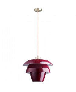 Suspension en métal  H 150 Ř 38 cm  Rouge